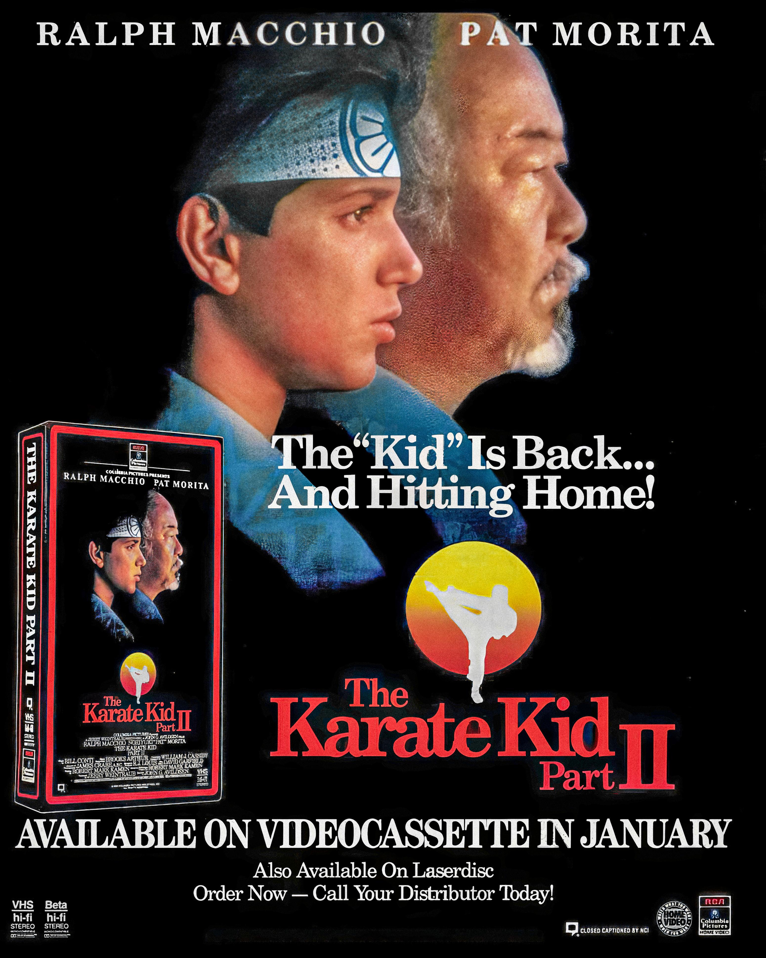 Throwback to The Karate Kid Part II Home Video Ad