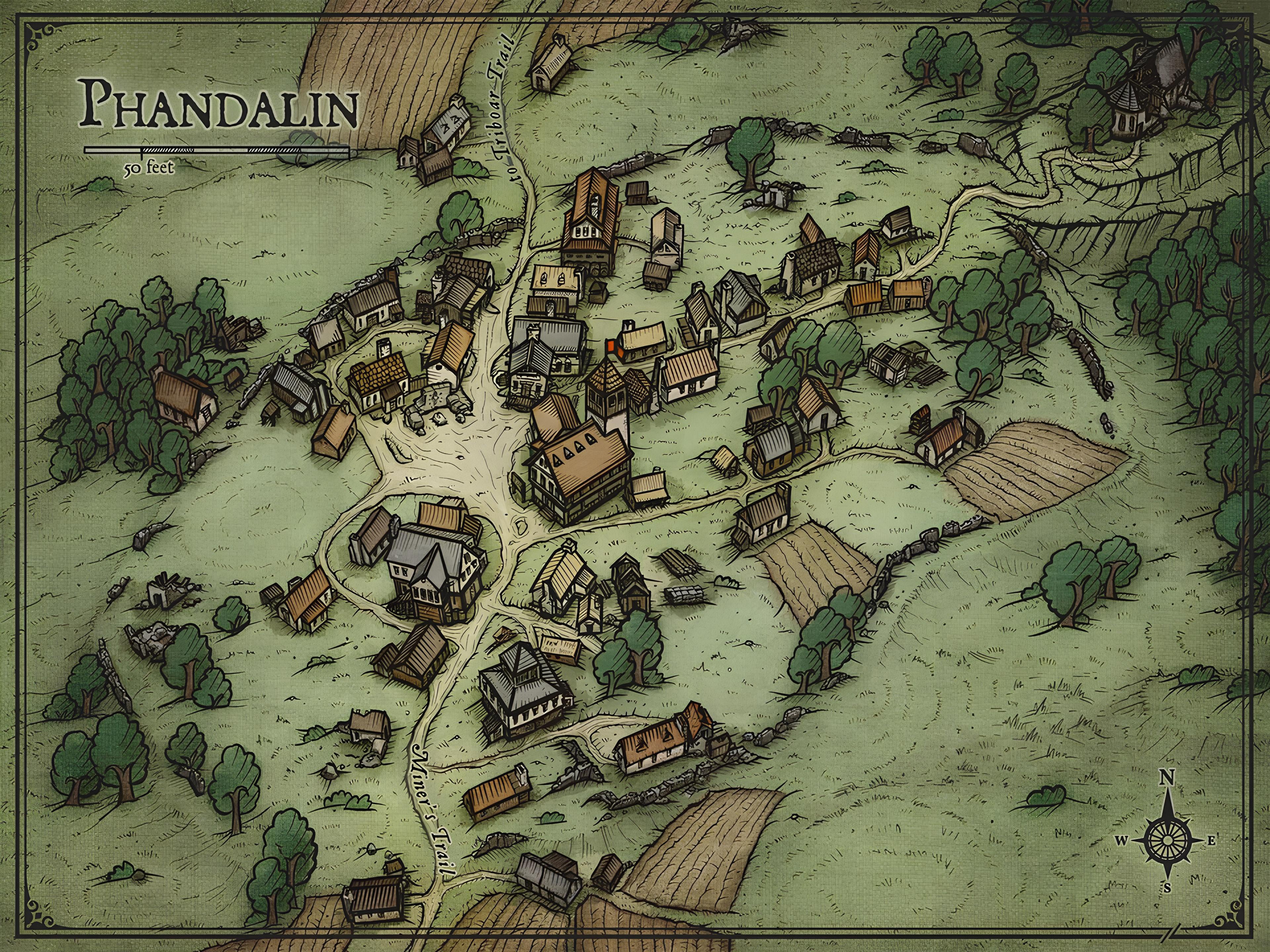 Exploring the Enigmatic Phandalin Map