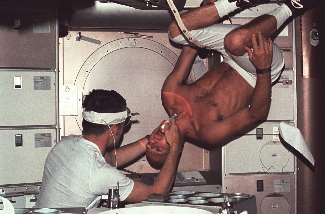 A Dental Check-Up in Space: A Glimpse from 1973