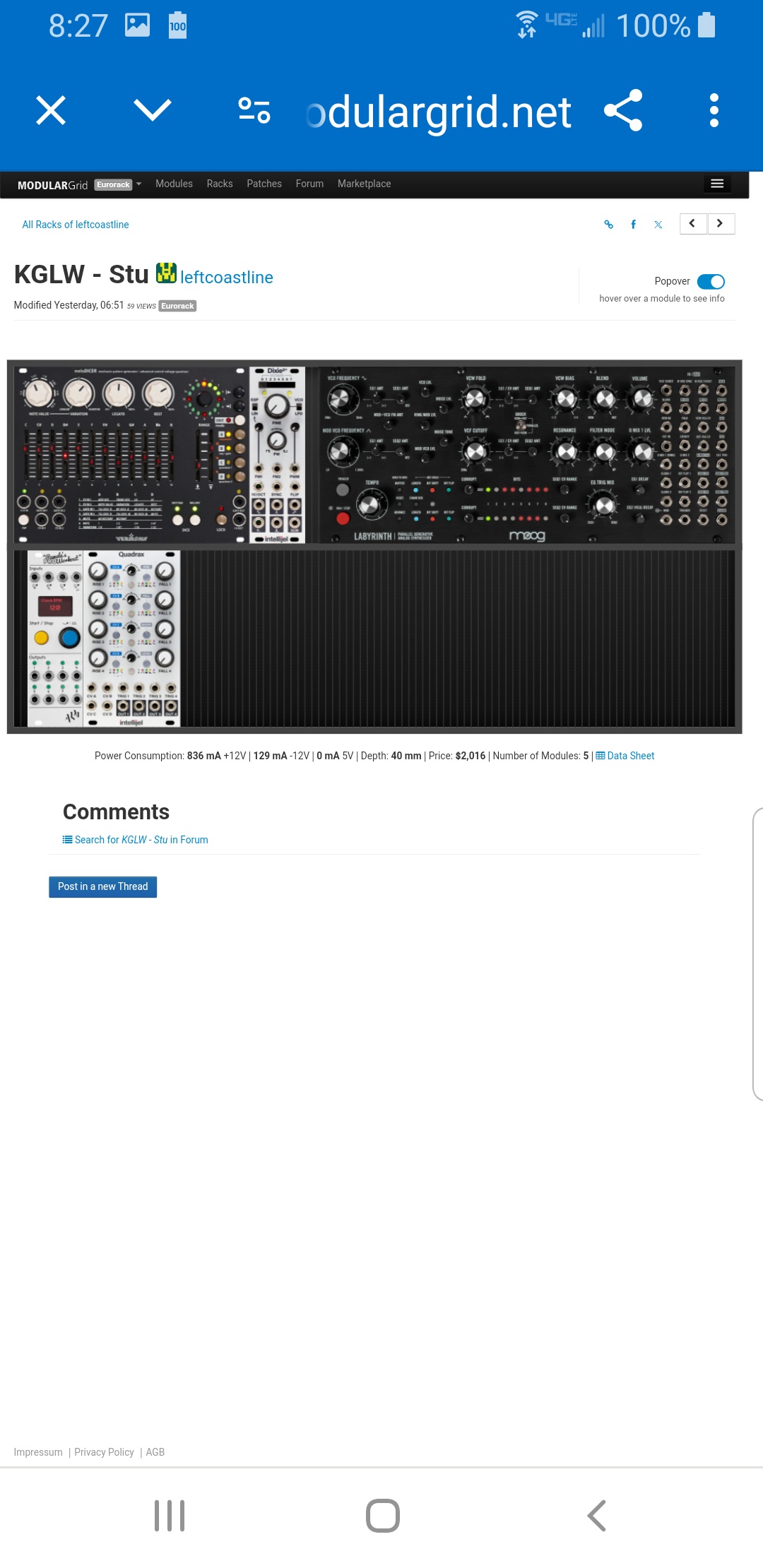 King Gizzard's Synth Modules Unveiled: A Sneak Peek from a Band Member Ahead of the Nov 2024 US Tour, Thanks to a Reddit Fan!