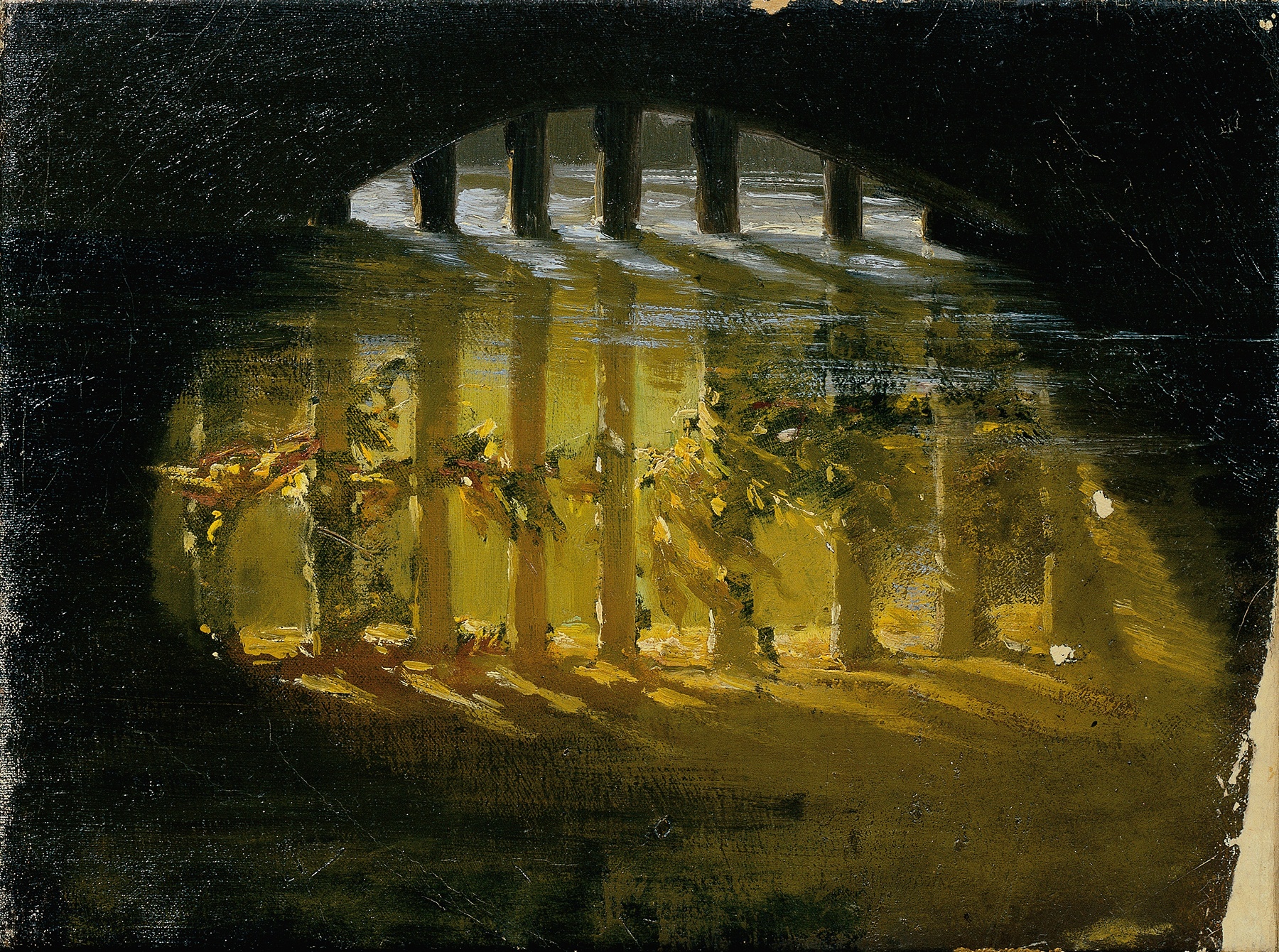Hans Makart's Intriguing Motif from Hellbrunn Palace (circa 1850)