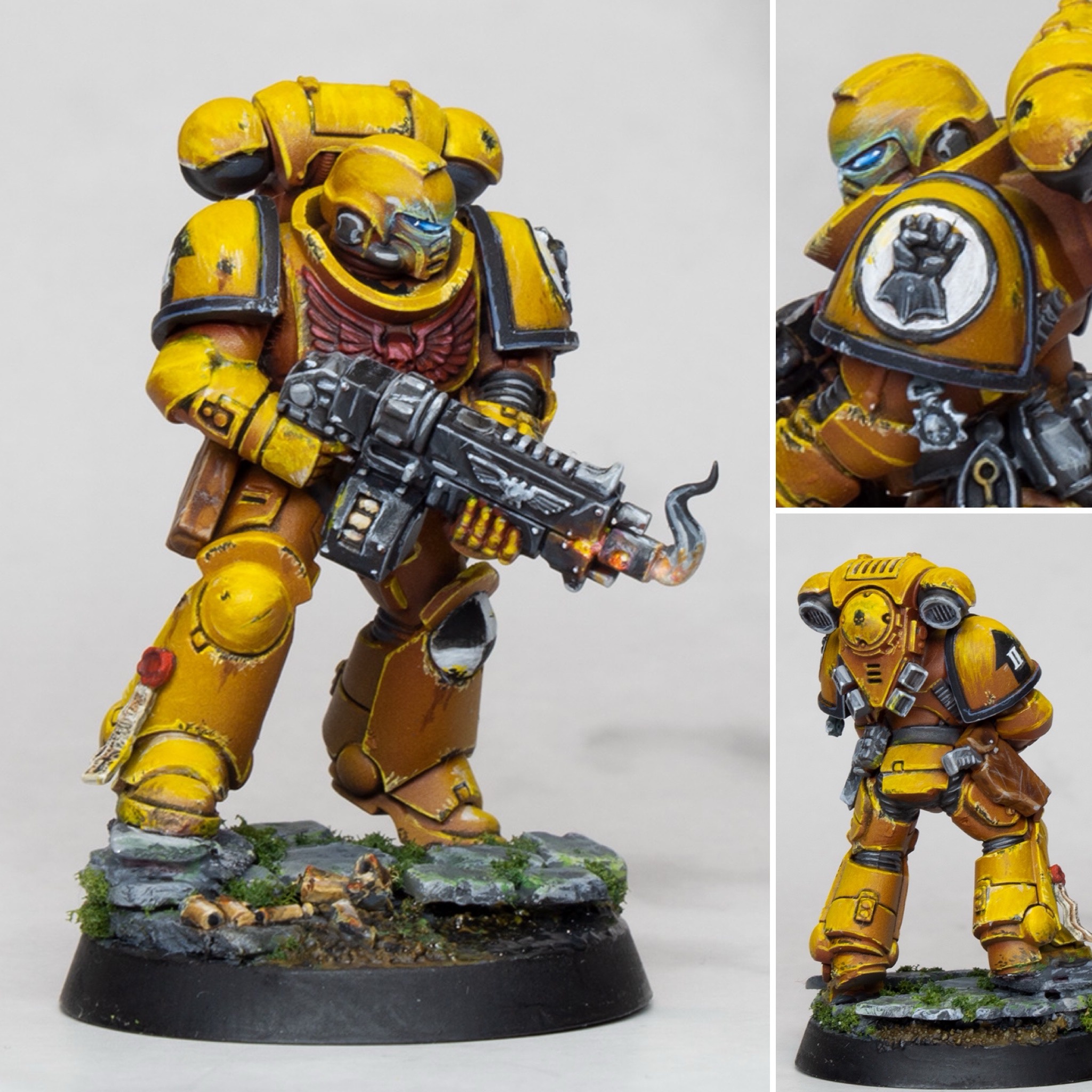 Warhammer 40k: Imperial Fists Space Marine in Action