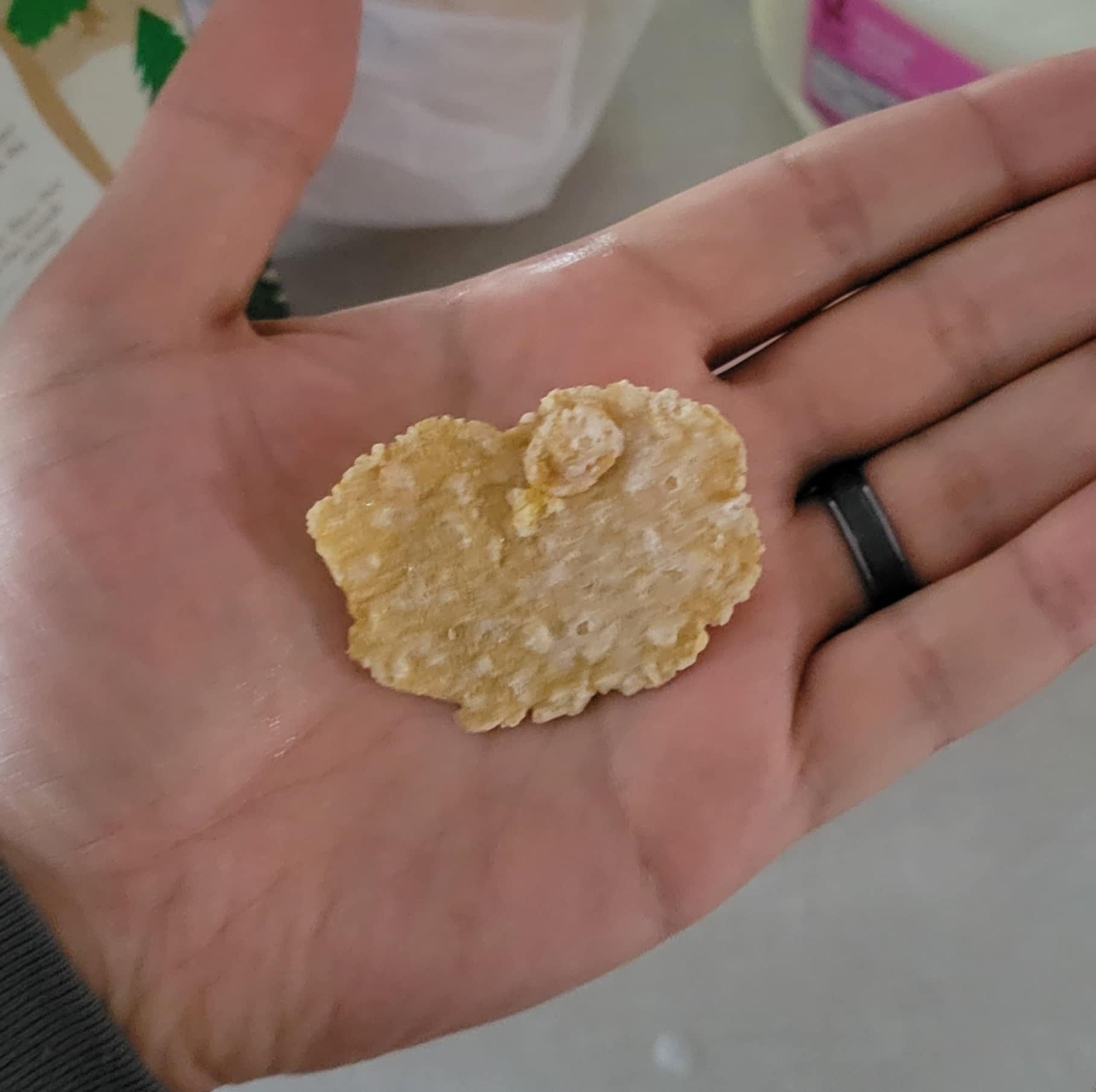 Just discovered the biggest frosted flake ever in my cereal!