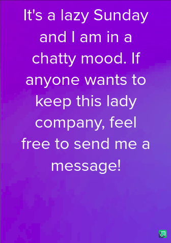 Want to Keep a Girl Company?