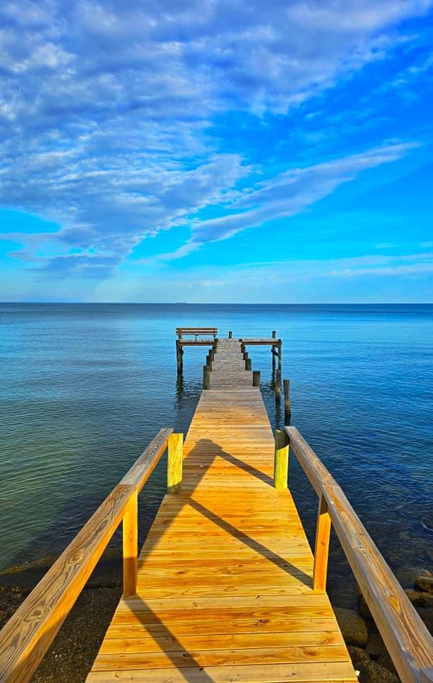 A serene view from the pier.