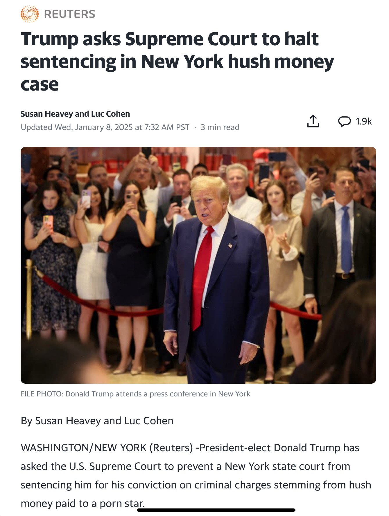 You Knew He Would: Of Course He Did!