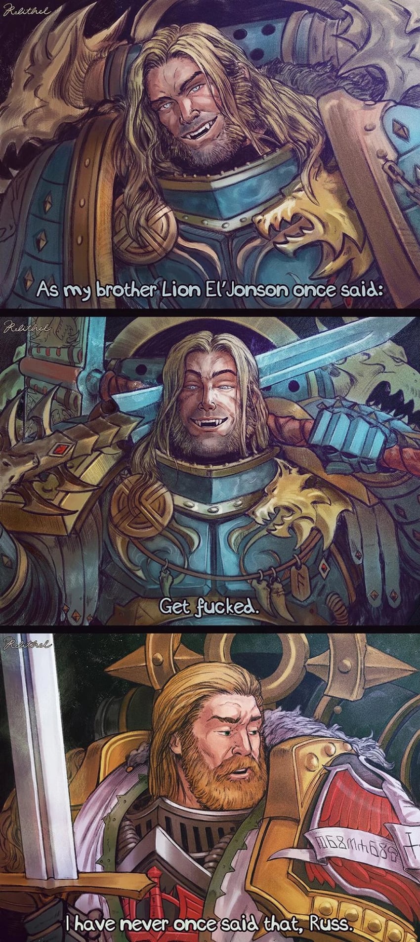 Epic Warhammer 40k Primarch comics and memes galore!