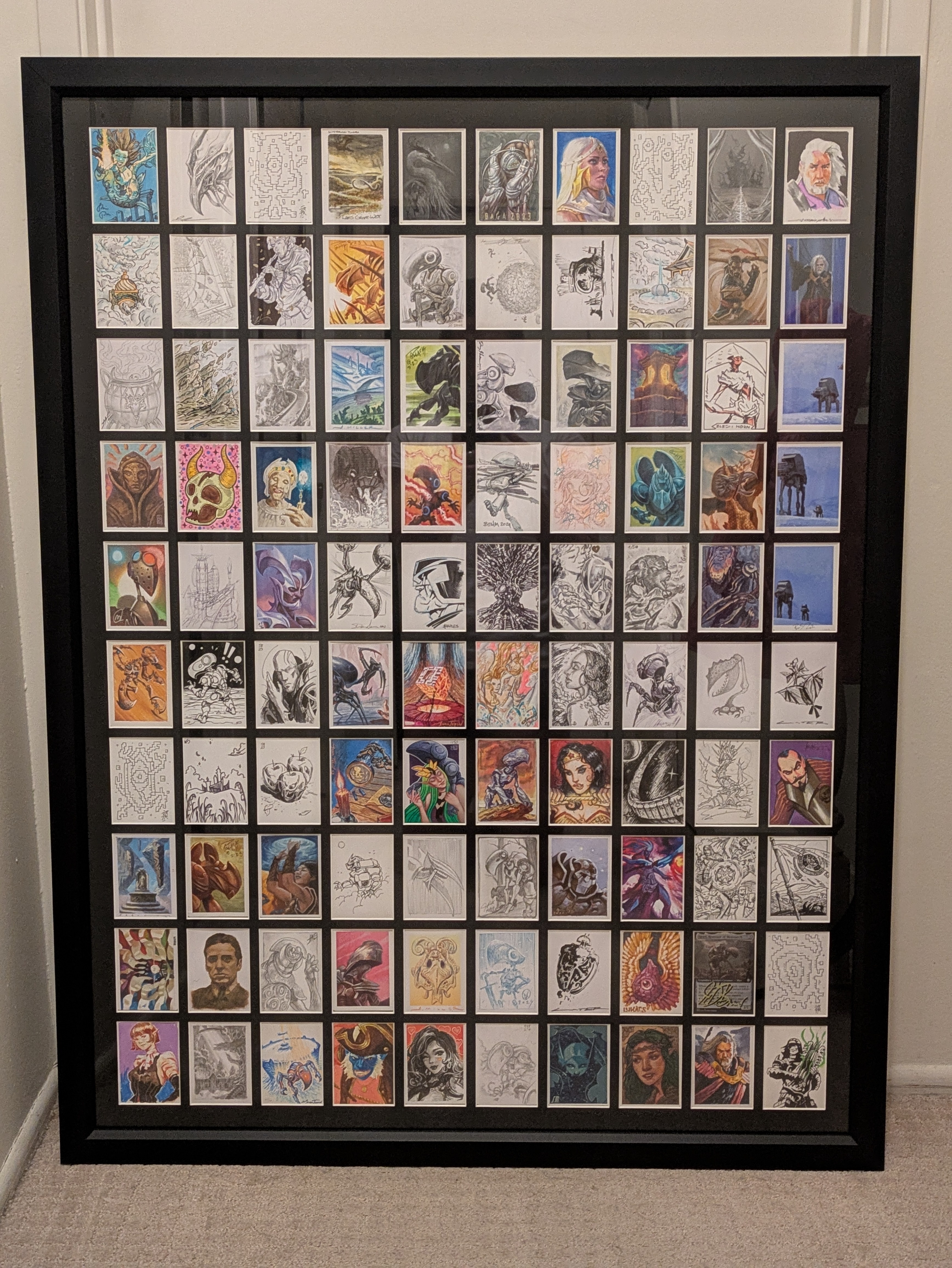 Framed Magic: The Gathering Artist Proof Deck - A Collector's Dream