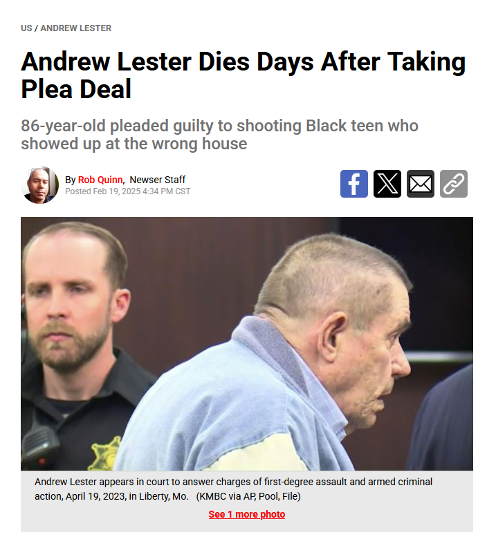 Honestly, I would have preferred if this guy had served his time and passed away behind bars.