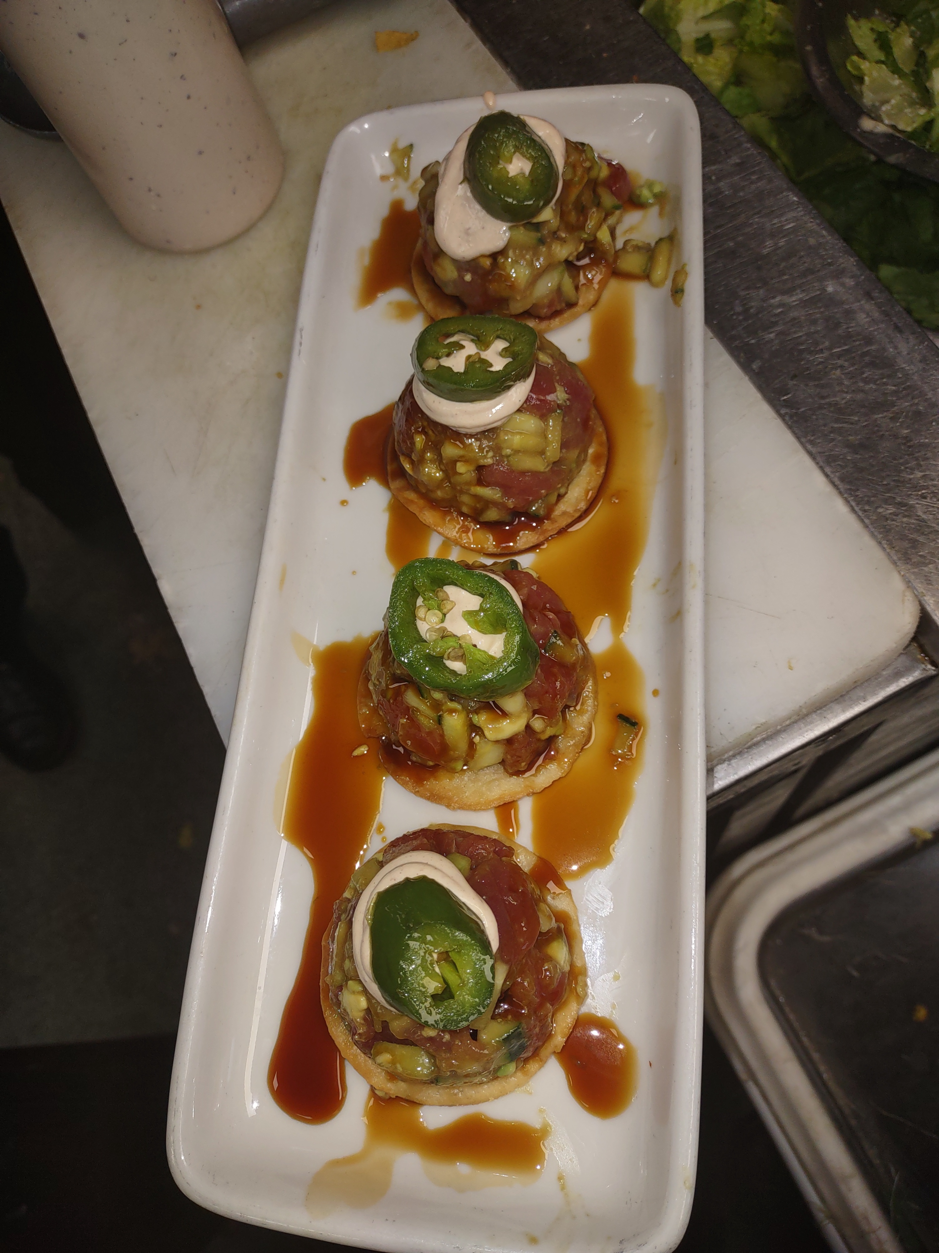 Feast your eyes on these delicious ahi tuna tostadas