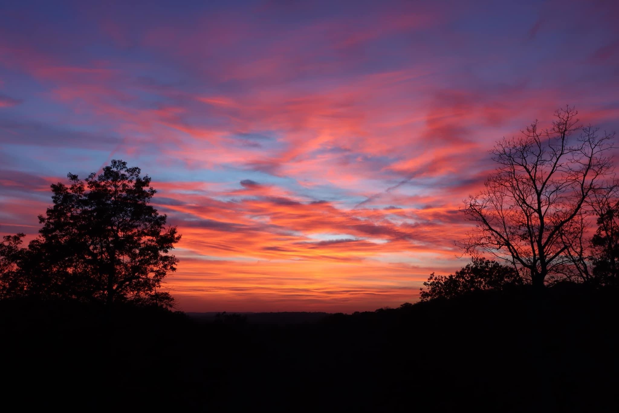 Captivating Sunset: Nature's Colorful Goodbye