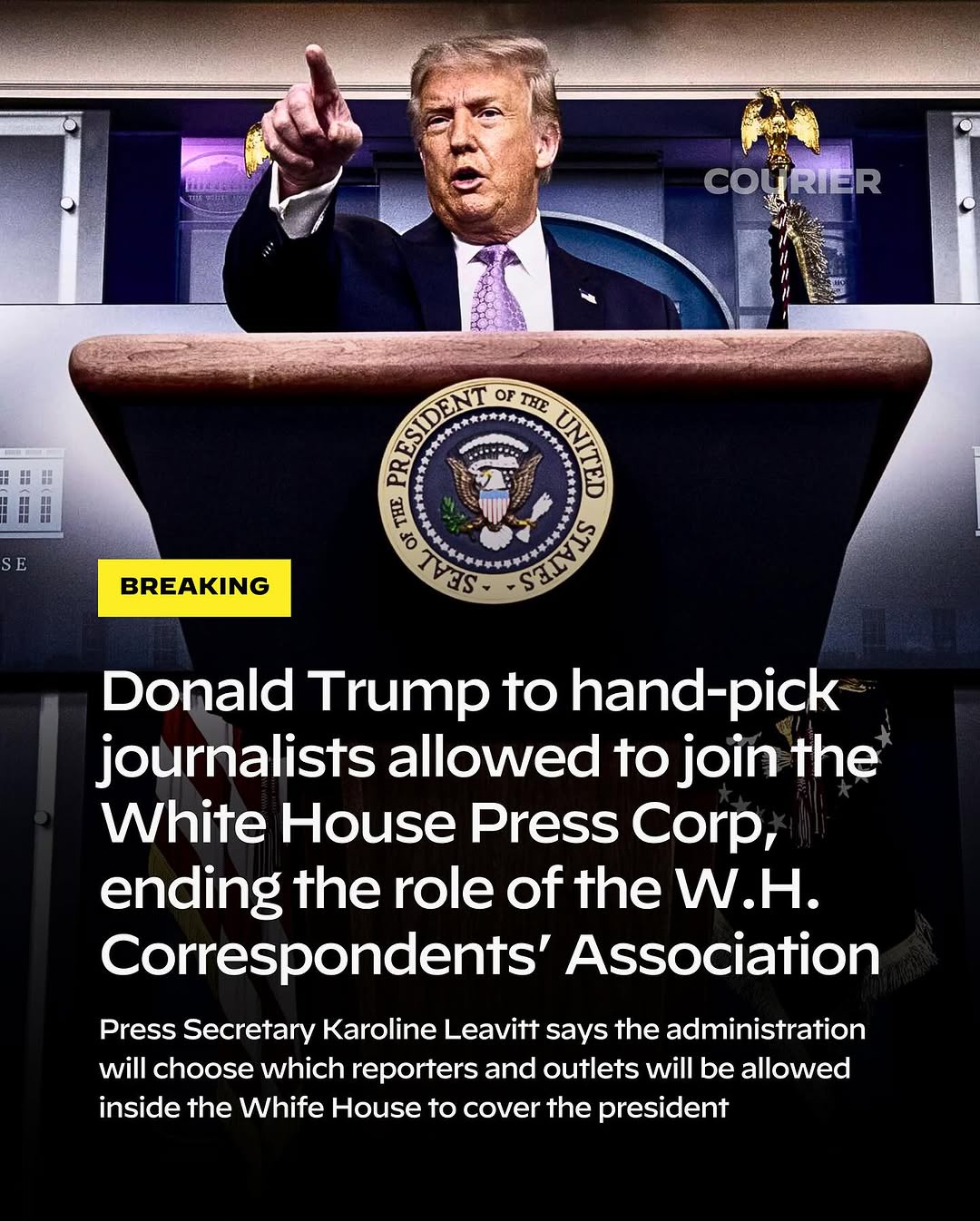 Trump's latest move towards dictatorship: taking control of the press!