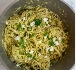 Savoring Mexican Green Spaghetti with Chicken