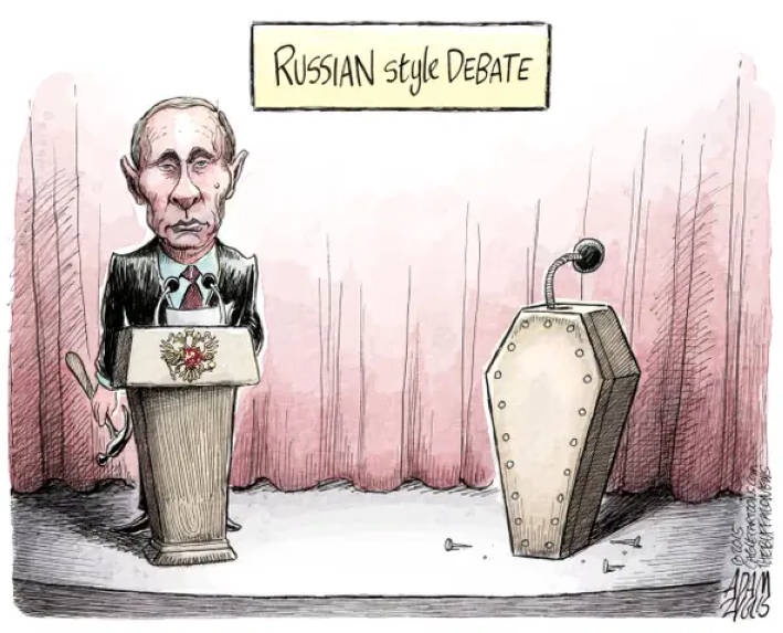 A Caricature of Putin: A Humorous Take