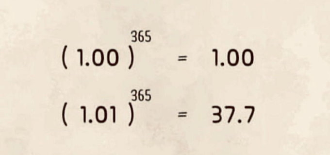 This Year’s Resolution: Improve by 1% Every Single Day