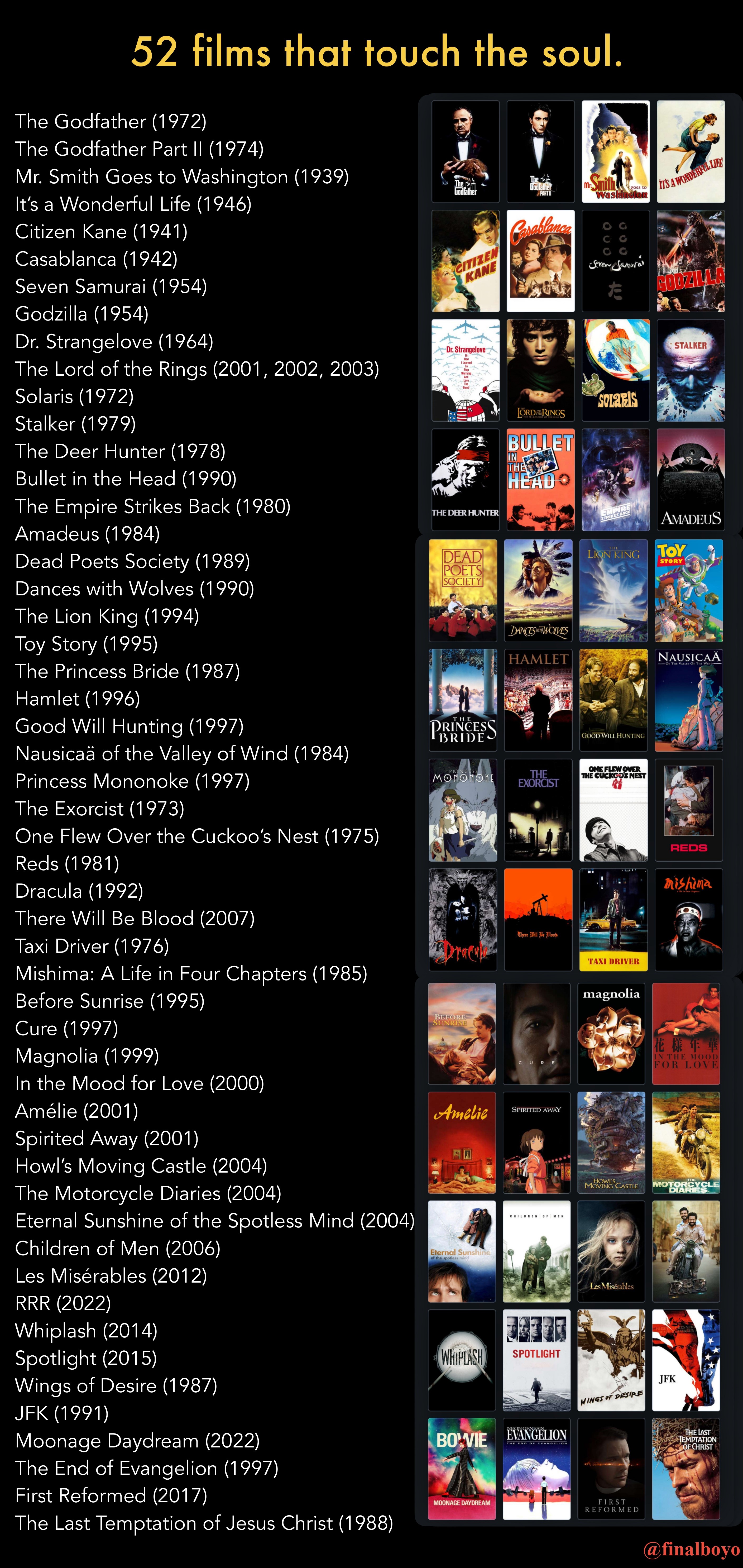 52 Films That Will Touch Your Heart and Soul