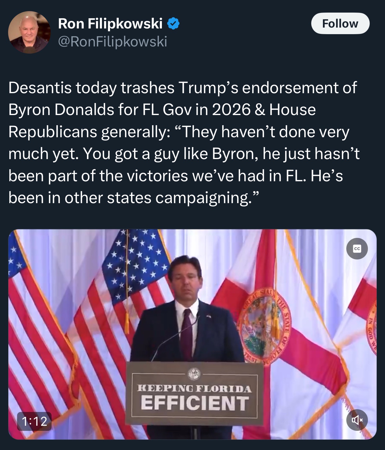 DeSantis's Hilarious Flip-Flop on Trump