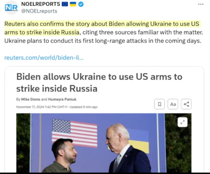 Biden's Decision: Allowing Ukraine to Strike Inside Russia with US Arms