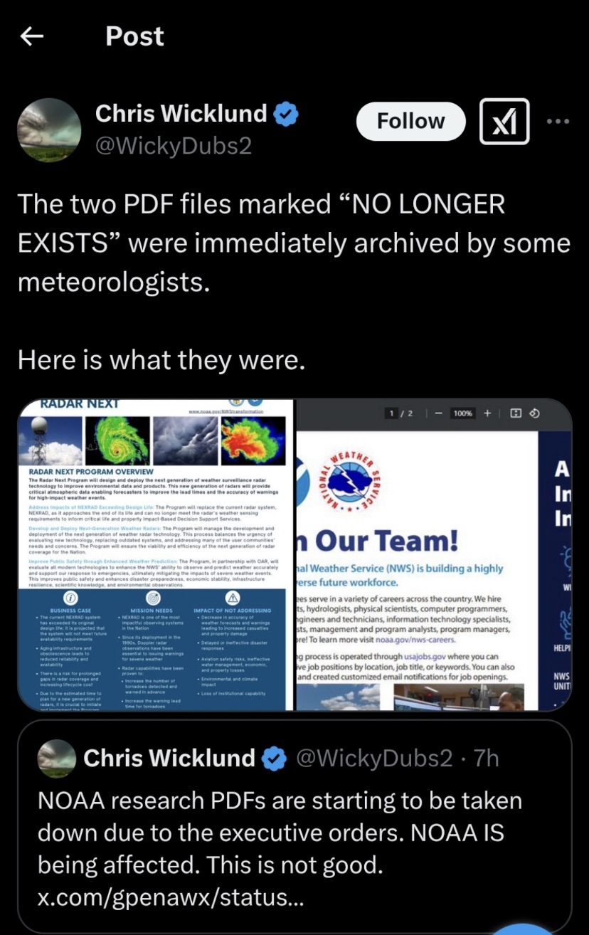 Next on the Agenda: Taking Down the National Weather Service and NOAA