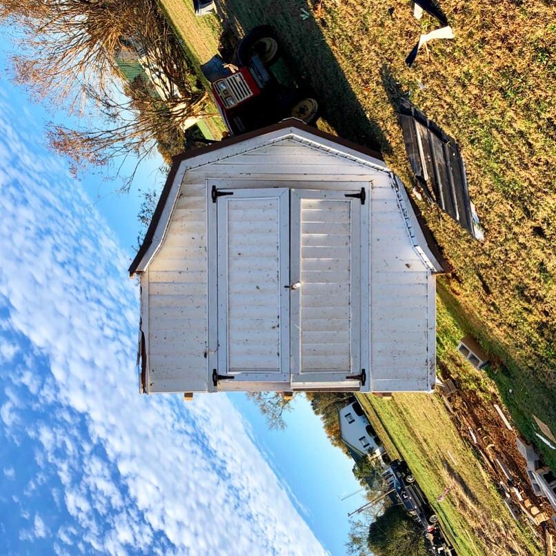 A photo captured after a tornado swept through Gum Creek, Tennessee