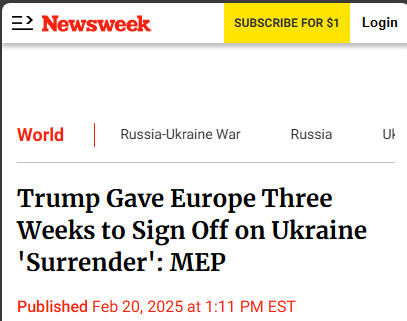 Trump's Bold Ultimatum: Three Weeks for EU to Decide on Ukraine Surrender