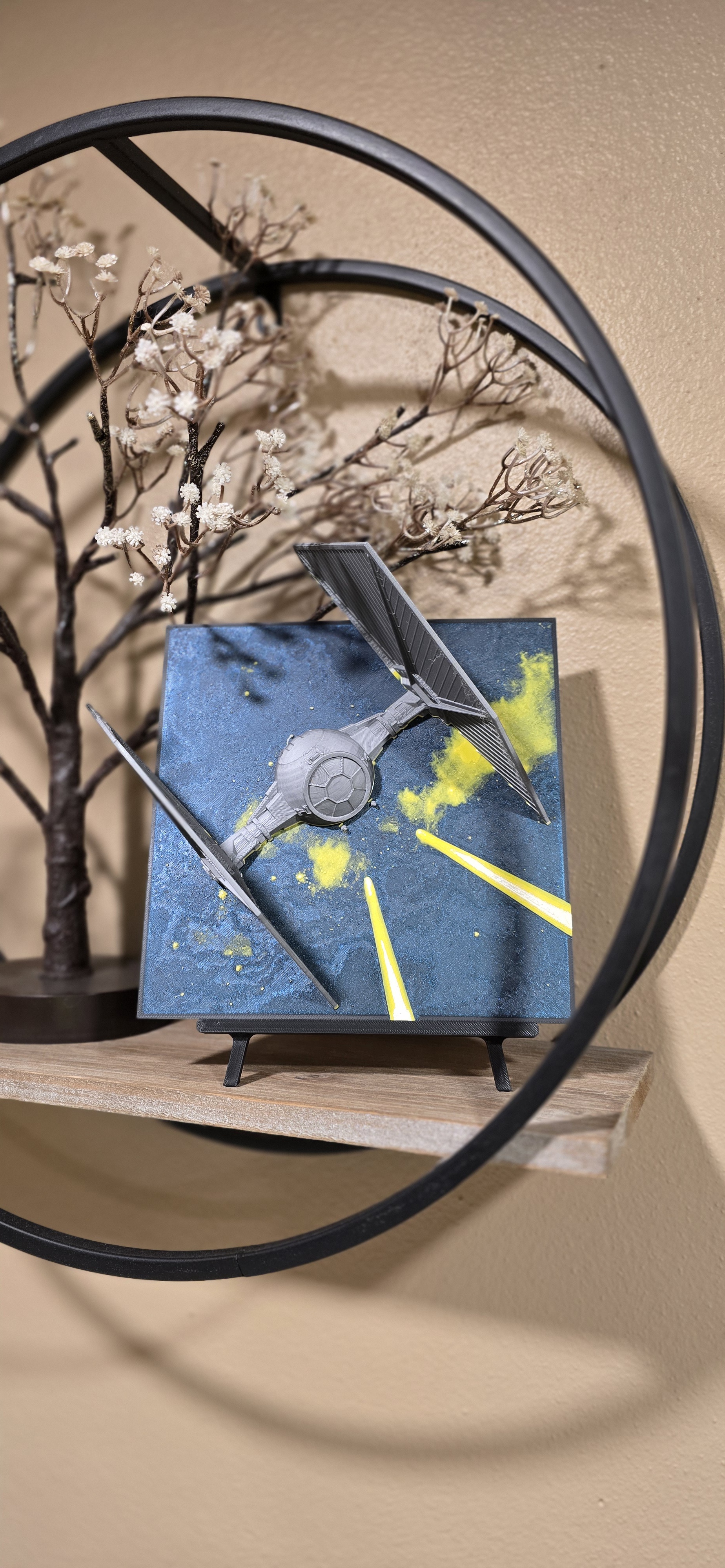 My Christmas Gift: A Printed Tie Fighter from Hueforge