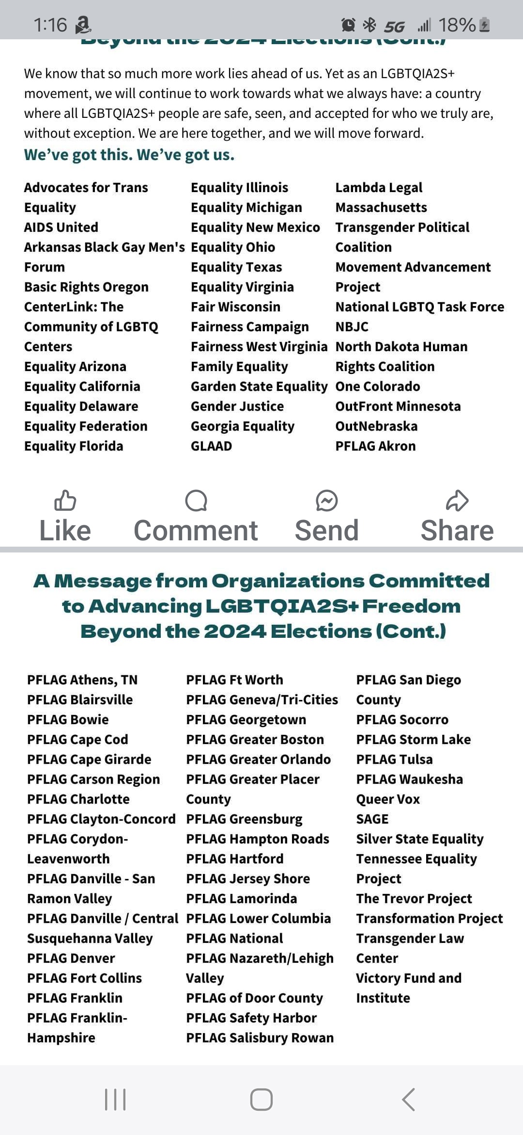 Organizations Dedicated to Promoting LGBTQIA2S Rights and Freedom
