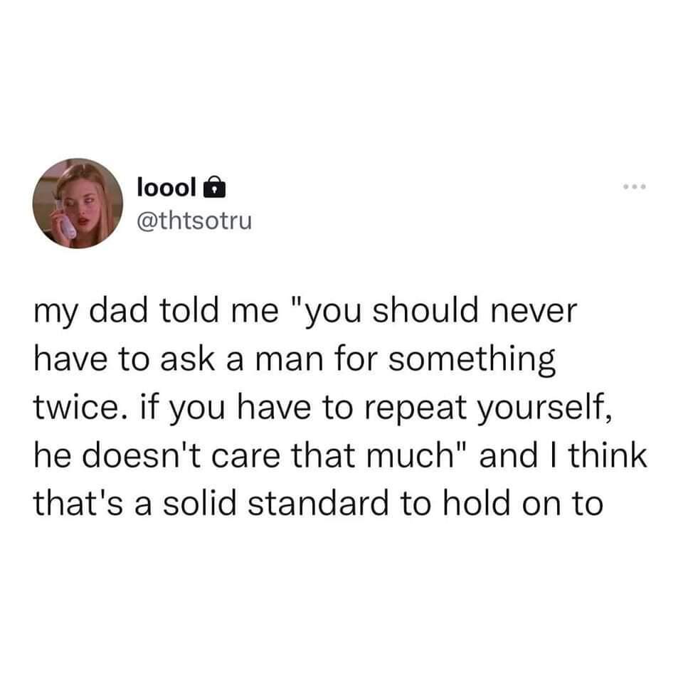 As a married guy with a daughter, I consider myself a feminist, but does this logic apply to women too? It raises some red flags for me.