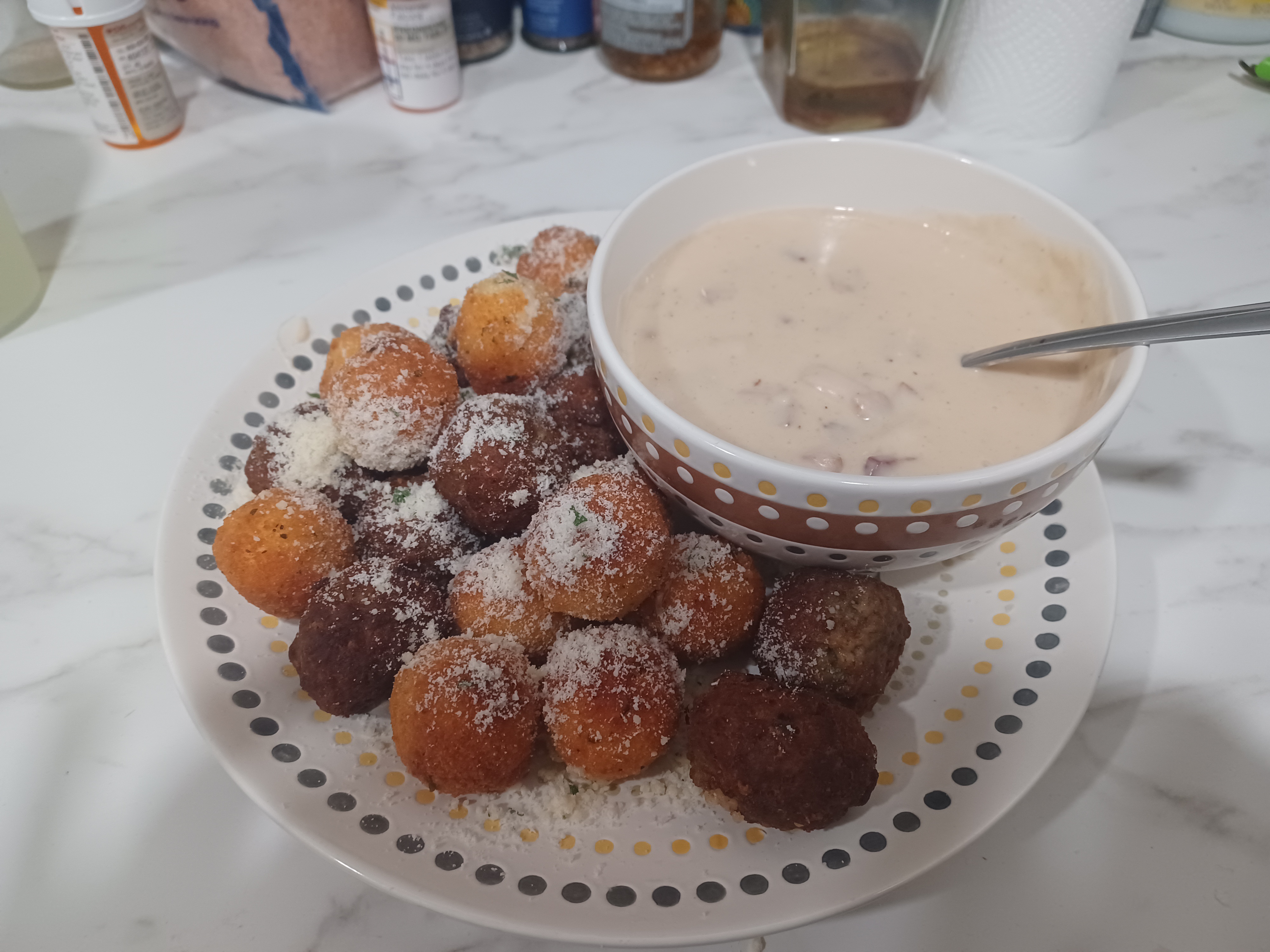 Indulge in My Flavorful Creation: Balls and Cream