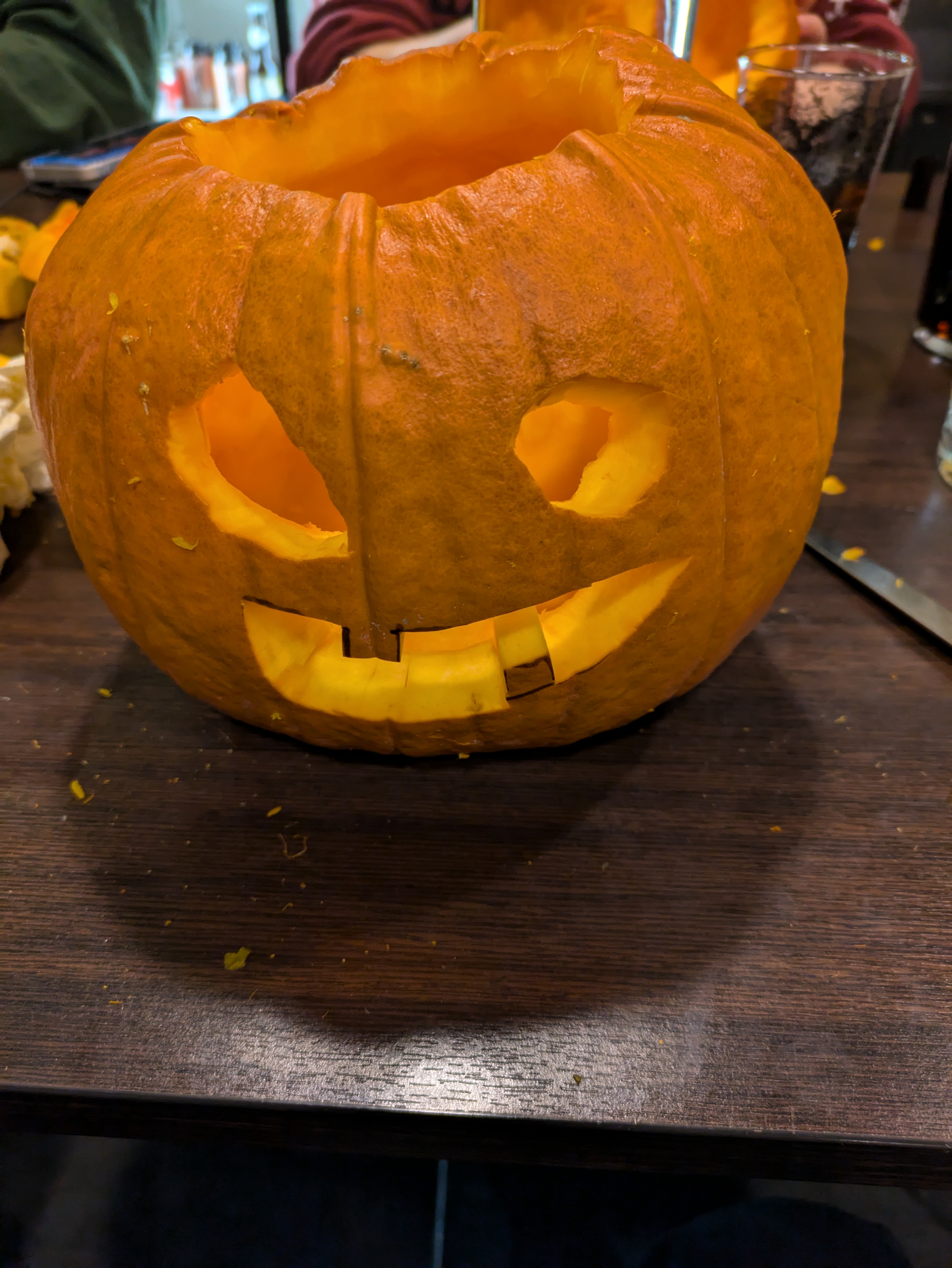 My very first attempt at pumpkin carving