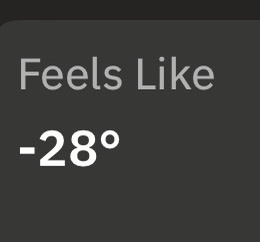 It's not the coldest place on Earth, but trust me, as you age, the chill hits harder. I'd rather freeze than move to a warmer 'red' state!