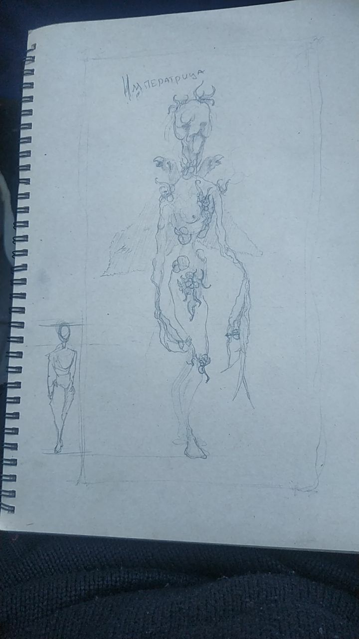 My Earlier Sketches for Tarot Cards: Not My Best Work, But I Was Out of Ideas