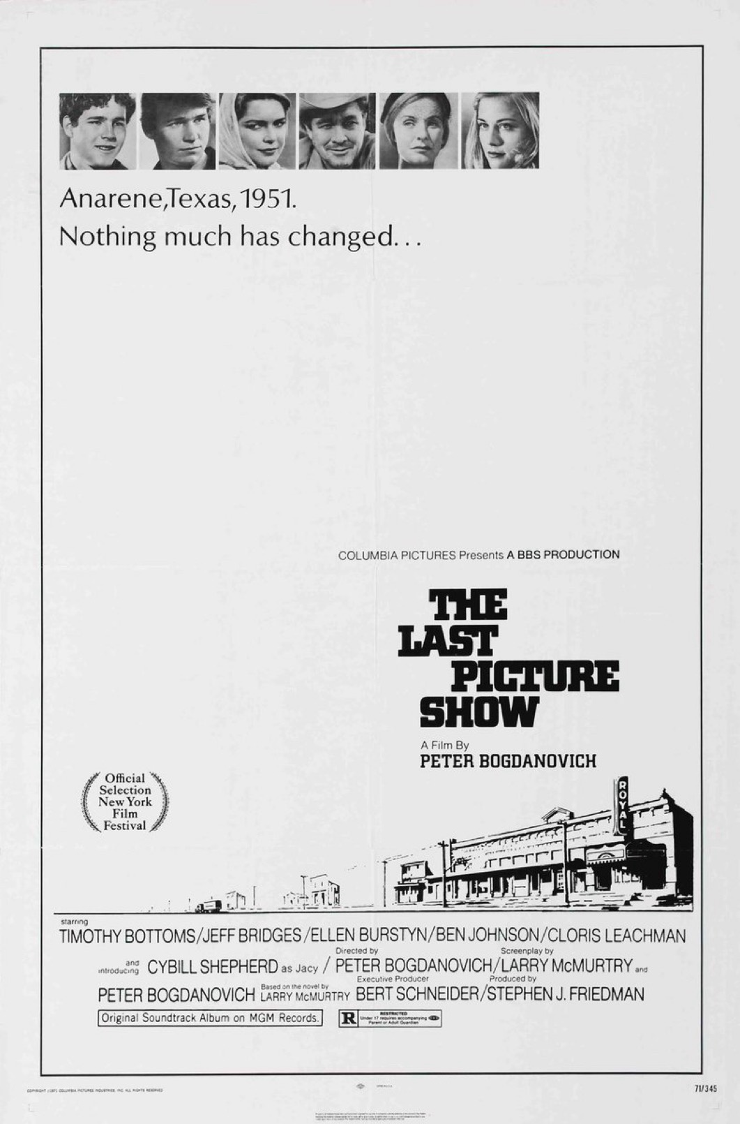 53 Years Ago Today: 'The Last Picture Show' Hit Theaters on October 22, 1971