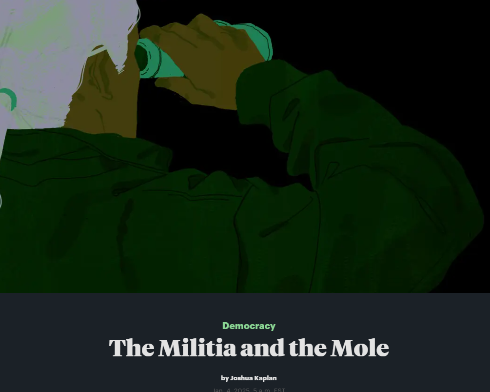 Check out 'The Militia and the Mole' - a must-read recommendation!