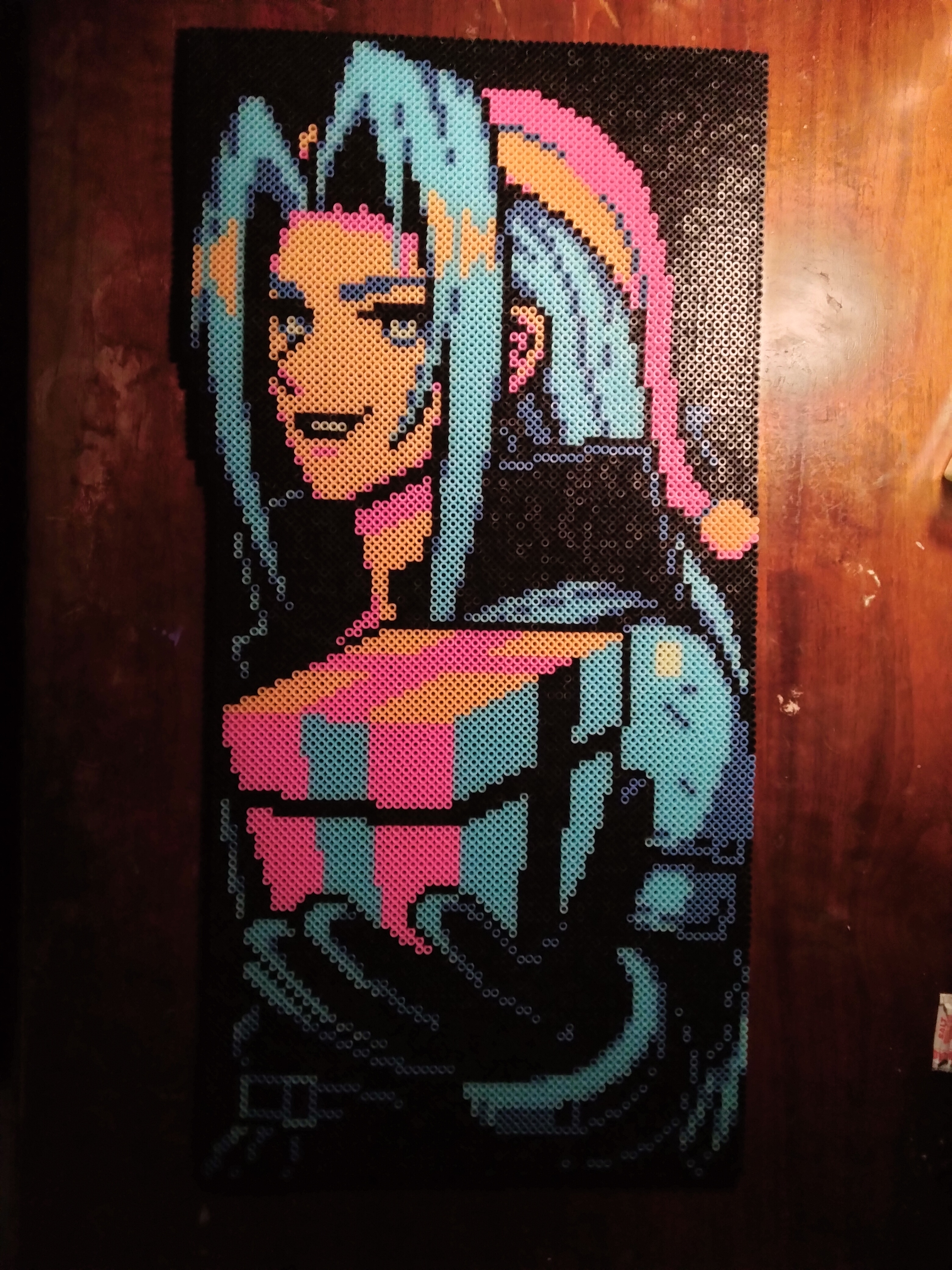 Pixel Art Christmas Greetings from SOLDIER 1st Class (Crafted in Perler Beads!)