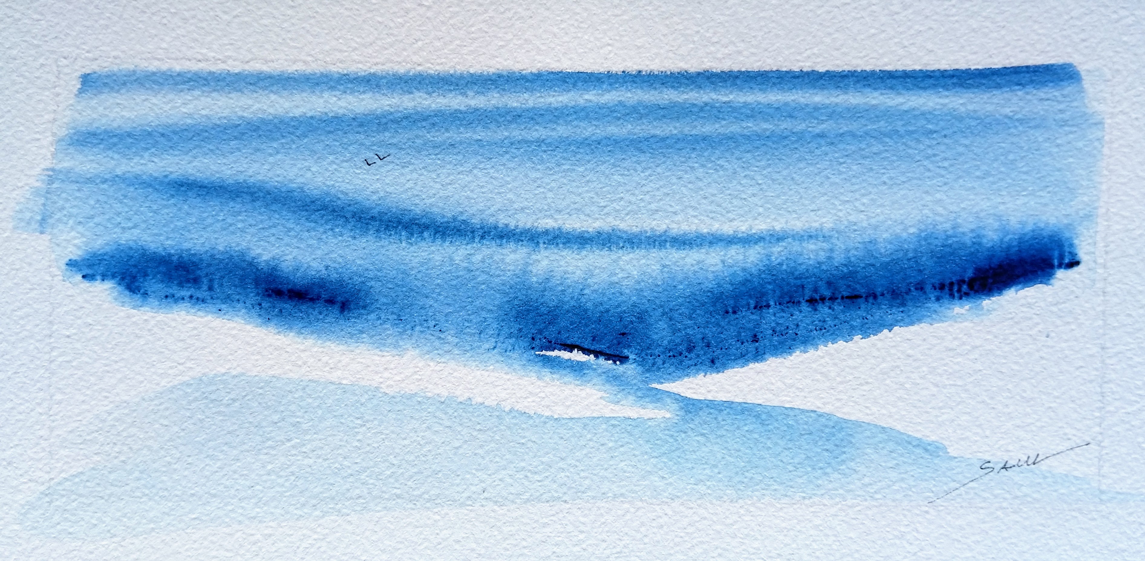 A Beautiful Watercolour Abstract Landscape