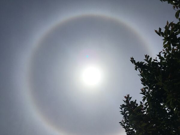 Breathtaking Sun Halo in the Sky