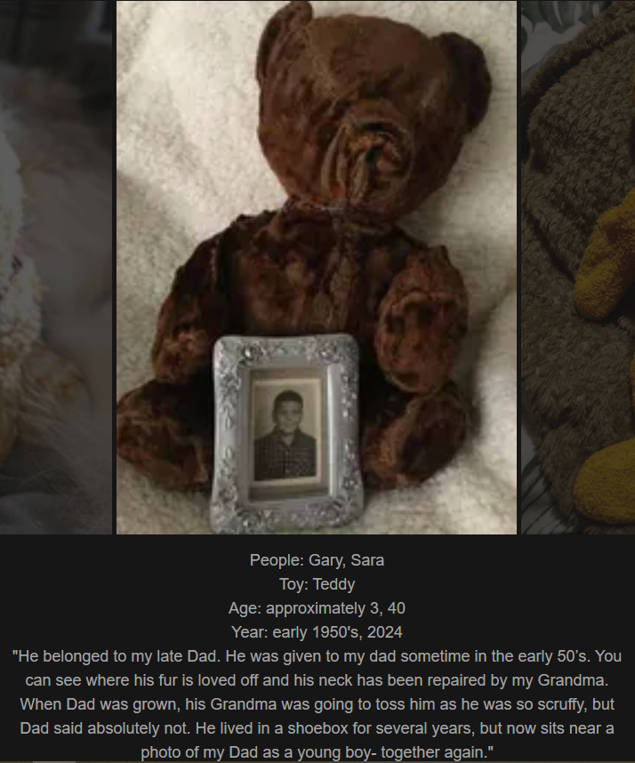 Day 778: Join Me on My Journey at www.saidtheskinhorse.com - Celebrating Our Cherished Childhood Toys! Meet Teddy, Our Newest Friend!