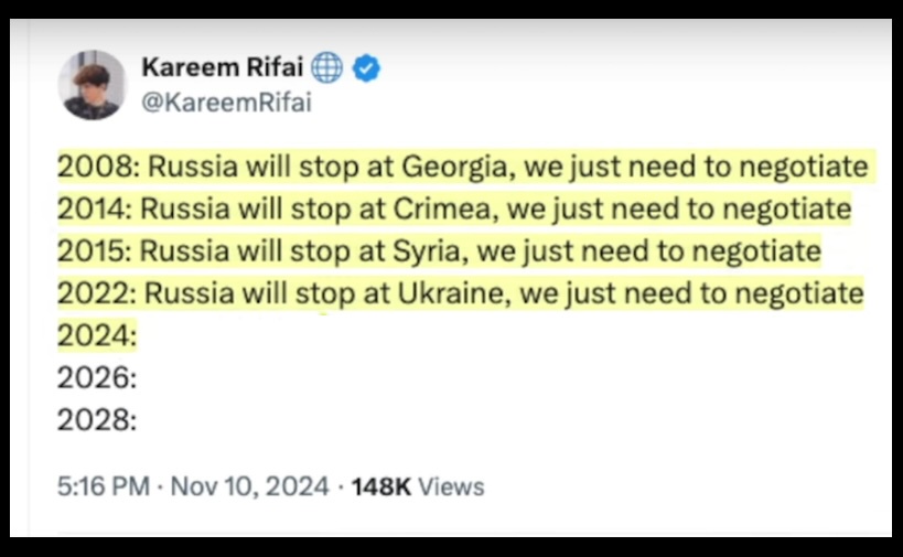 Russia Will Eventually Stop - We Just Need to Negotiate, Right?