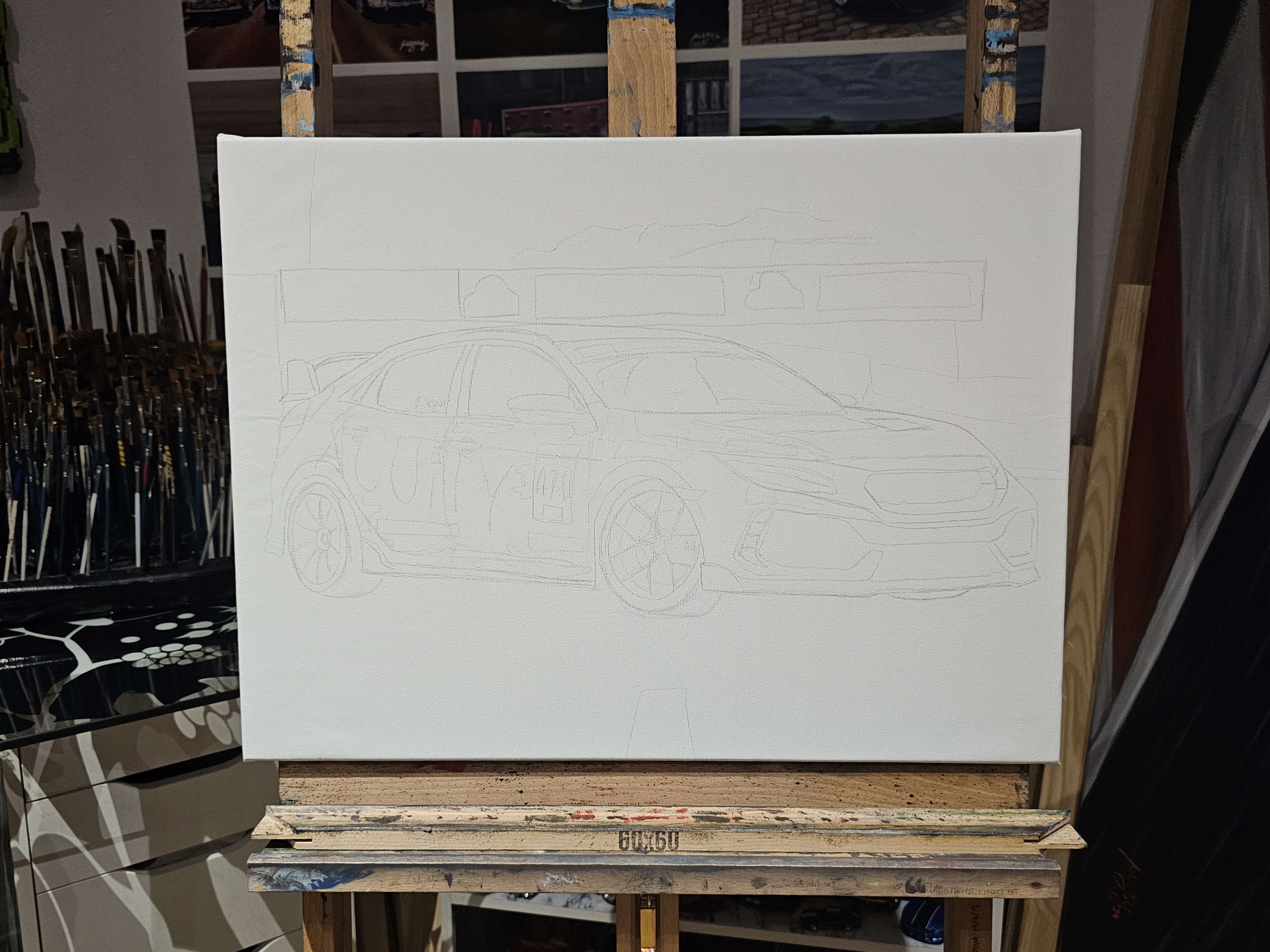 Behold my oil painting masterpiece that took a whopping 55 hours to create!