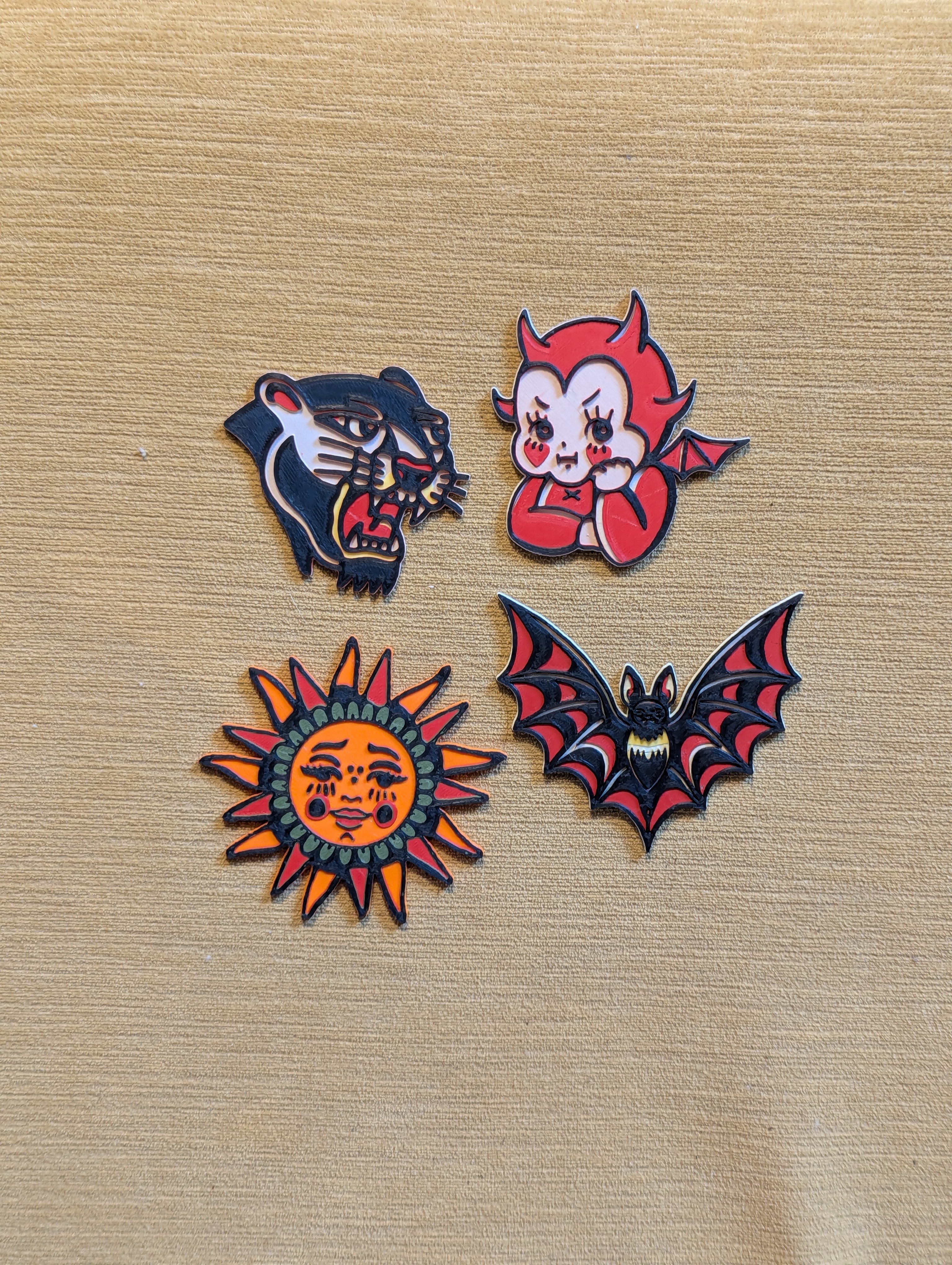 Captivating Traditional Tattoo Magnets