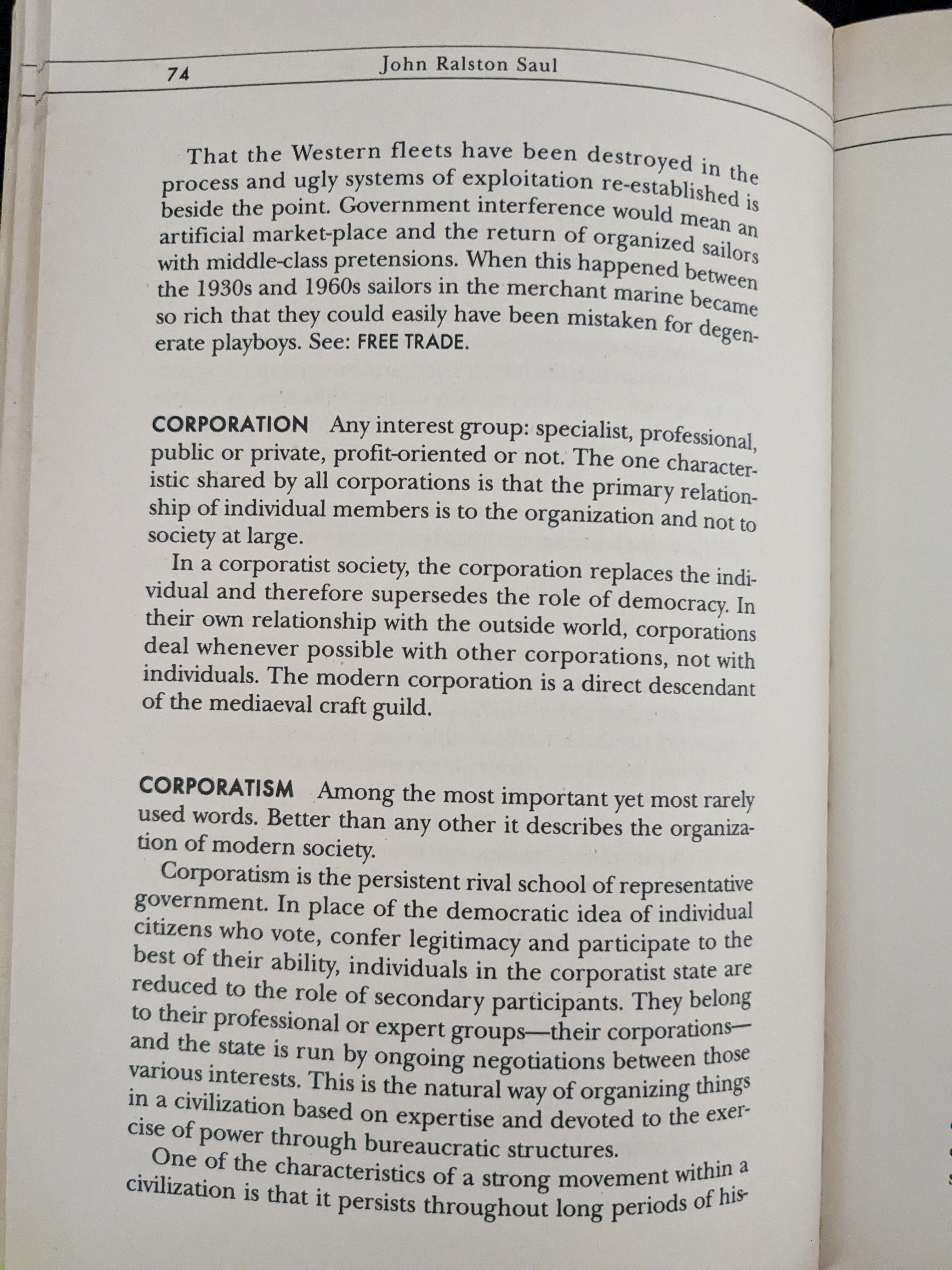 Diving Deep into Corporatism: John Ralston Saul's Insightful Take on Democracy