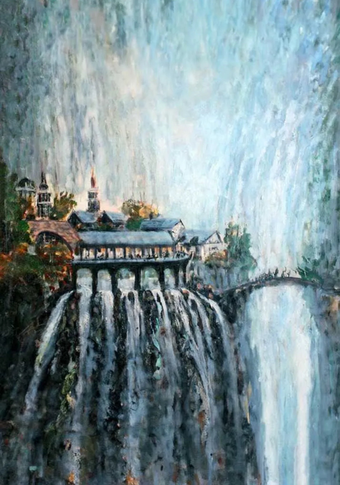 My original oil painting of Rivendell on canvas