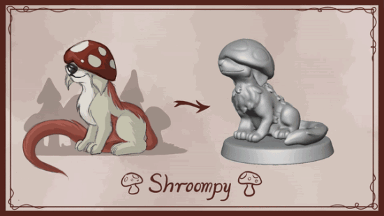 Meet Shroompy: The Ultimate D&D Creature and Miniature!