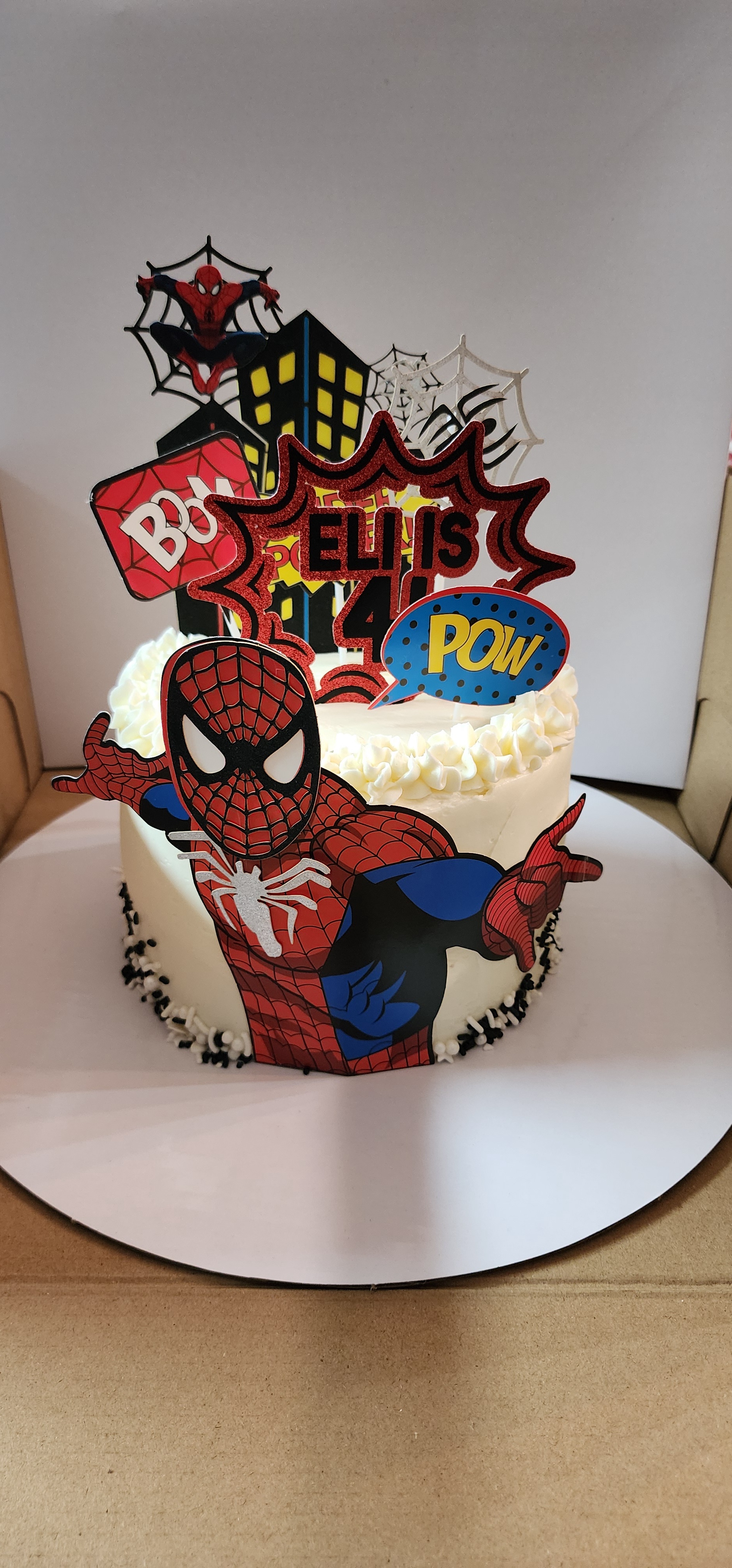 A Spiderman Cake Fit for a Little Superhero