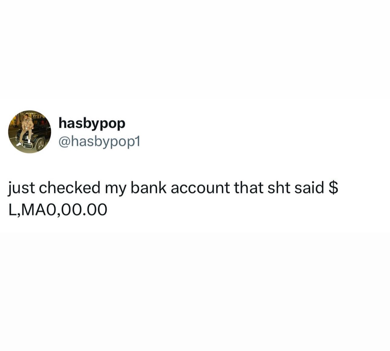 My account just roasted me... LOL!