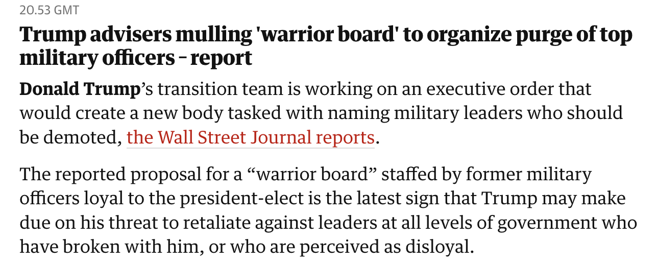 Step One: The Bold Move to Purge the Military