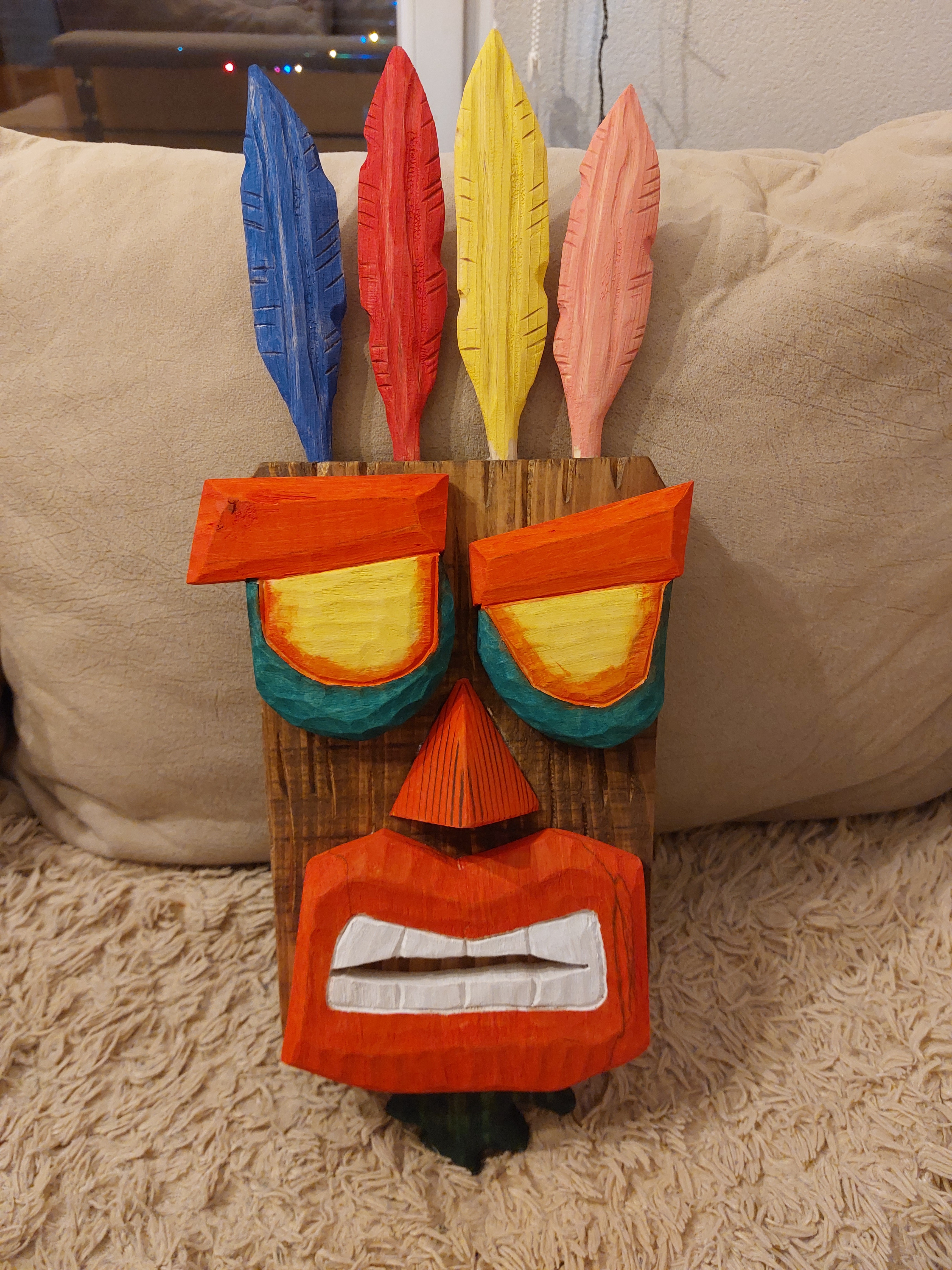 Check Out My Recently Crafted Aku Aku Mask from Crash Bandicoot!