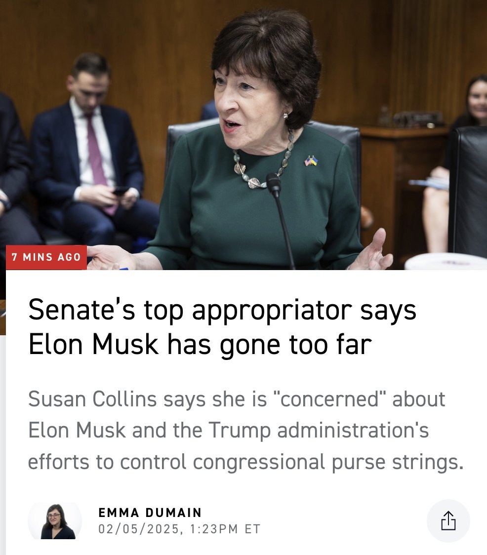 Whoa, Senator Susan Collins, Let's Take a Breather!