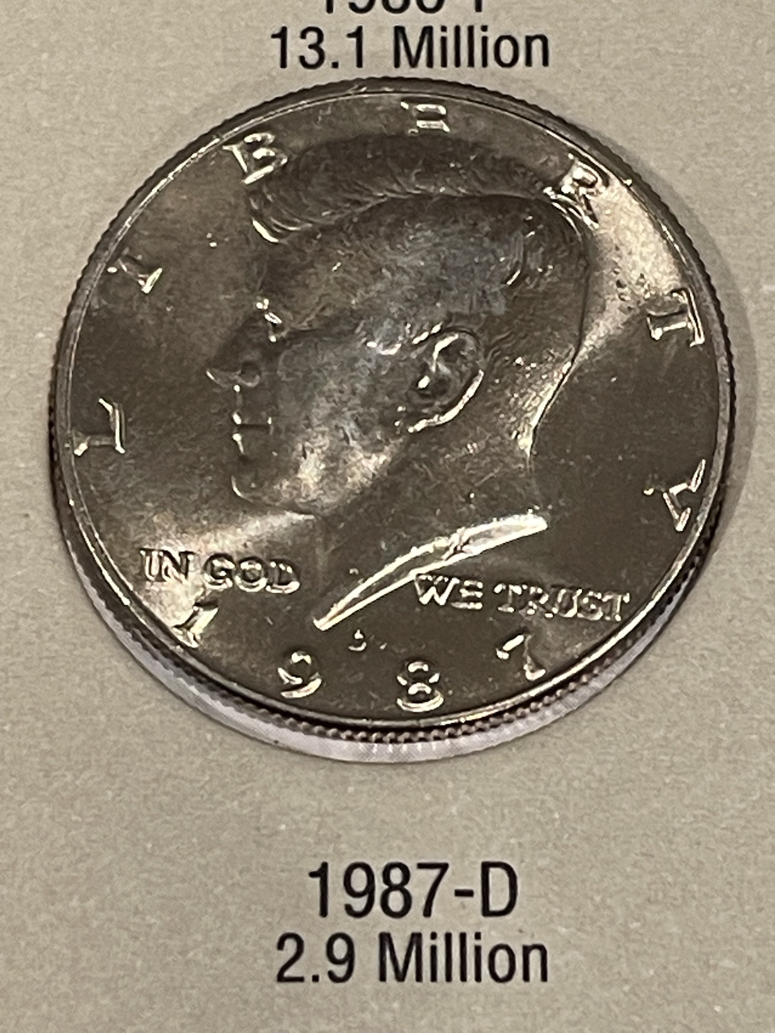 Rare find: The elusive 1987-D Kennedy half dollar